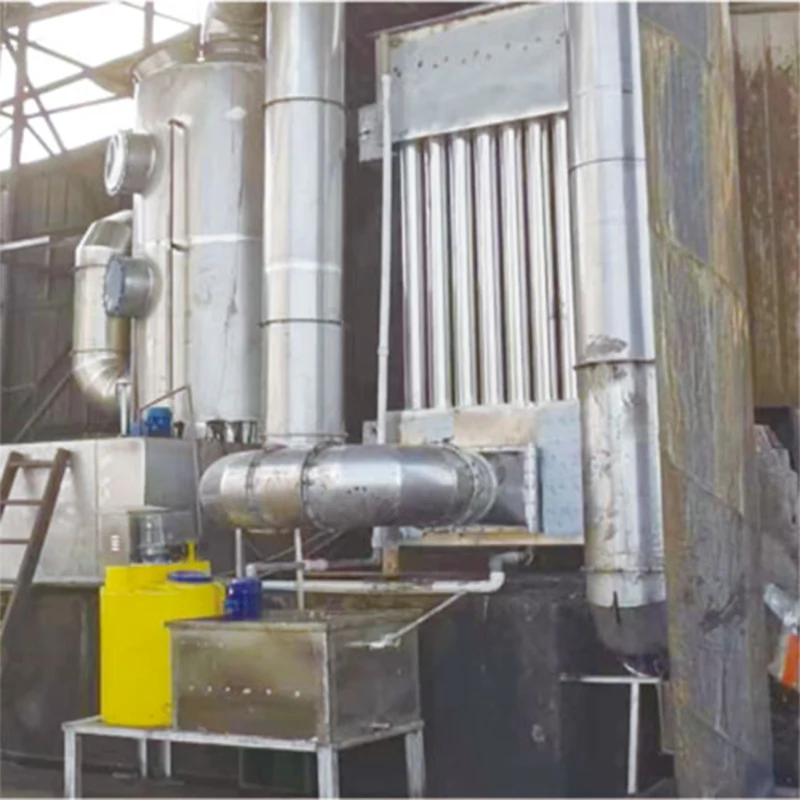 Trattamento dei gas di scarico di caldaie a biomassa
