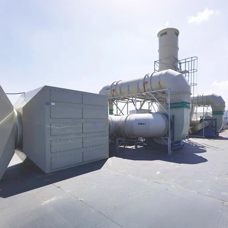Apparecchiature fotovoltaiche per il trattamento dei gas di scarico organici